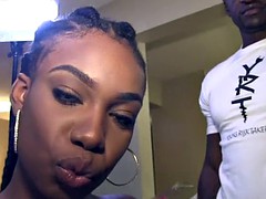 Amateur, Verga grande, Negro, Ébano, Flaco, Adolescente