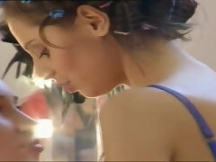 Blondine, Braunhaarige, Flotter vierer, Gruppe, Orgie, Strapon, Titten, Vintage