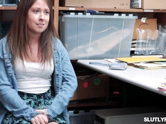 18, お尻, フェラチオ, 茶髪の, 指いじり, 手コキする, オフィス, オマンコ