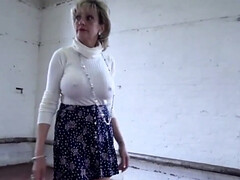 Blondine, Britisch, Lingerie, Reif, Nippel, Orgasmus, Erotischer film, Solo