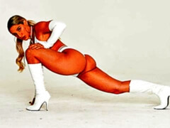 In den arsch, Arschlecken, Grosser arsch, Blasen, Stiefel, Hundestellung, Latina, Milf