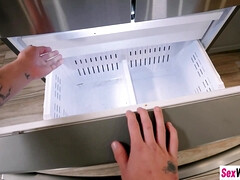 Horny teenager is thirsty for cock and horny sex