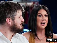 Анальный секс, Минет, Брюнетки, Двойное проникновение, Белье, Милф, Развязные, Жена