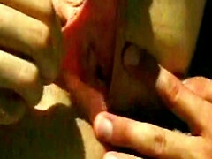 Grote mammen, Blond, Pijpbeurt, Sperma shot, Naakt, Buiten, Kut duiken, Tieten likken