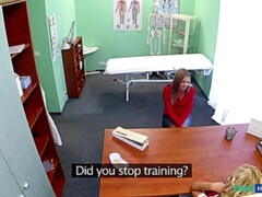 Amateur, Médico, Penetracion con dedos, Lamidas, Enfermera, Oficina, Uniforme, Voyeur