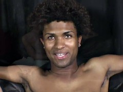 Verga grande, Negro, Ébano, Interracial, Chupando