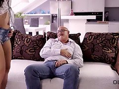 Morena, Cornudo, Papá, Abuelo, Hd, Pequeña, Rumano, Adolescente
