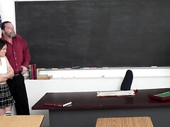 Asian schoolgirl is getting a double team from BWCs