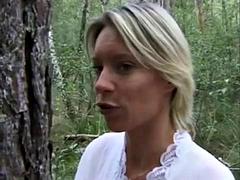 Walk in the Woods: Blowjob, Licking  Amateur Porn