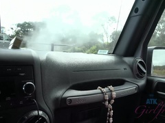 Amateur, Mamada, Penetracion con dedos, Novia, Al aire libre, Pov, Público, Voyeur