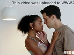 Slaapkamer, Grote mammen, Pijpbeurt, Zwart, Interraciaal, Zoenen, Kut duiken, Geschoren