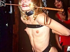 Bondage discipline sadomasochisme, Blond, Gebondenheid, Dominatie, Fetisj, Leer, Moeder die ik wil neuken, Vastgebonden