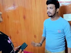 Desi Bhabhi Measures Boy in Empty Shop - Hot Indian Sex with Big Nipples