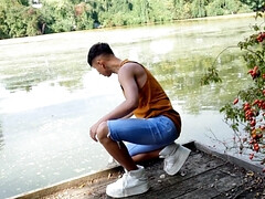 18 ans, Sucer une bite, Queue, Branlette thaïlandaise, De plein air, Public, Adolescente, Ados anal