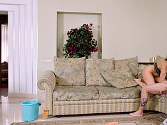 Braunhaarige, Geile alte tussi, Hardcore, Hausmädchen, Reif, Milf, Verführt, Solo