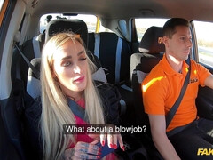 Gros seins, Blonde, Sucer une bite, Voiture, Tchèque, En levrette, Européenne, Nénés