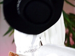 Zwart, Bruinharig, Hakken, Masturbatie, Doordringend, Alleen, Tieten likken