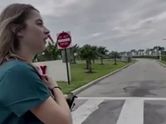 素人, デカチン, 黒人, ブロンド, フェラチオ, イく瞬間, ハードコア, 公共