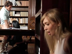 Блондинки, Минет, Ласковые ручки, Мастурбация, Сквиртинг, Втроем, Сиськи, Подглядывание