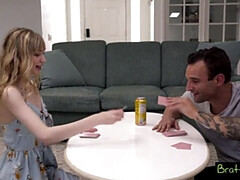 ブロンド, フェラチオ, イマラチオ, ハードコア, デカチンの, ラフ, ガリガリ, フェラする