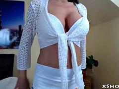 Enthousiasteling, Lieveling, Oudere vrouw, Schattig, Masturbatie, Stiefmoeder, Vibrator, Webcamera