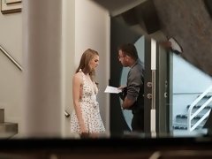 Blonde, Sucer une bite, En levrette, Branlette thaïlandaise, Rasée, Dénudage, Adolescente, Nénés