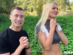 Leie, Grosser arsch, Blondine, Blasen, Tschechisch, Schwanz, Hd, Realität