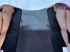 Grosse titten, Blasen, Braunhaarige, Betrug, Paar, Flotter vierer, Massage, Natürlichen titten