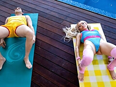 18, デカ尻, デカチン, デカパイ, ブロンド, フェラチオ, バック, ガリガリ