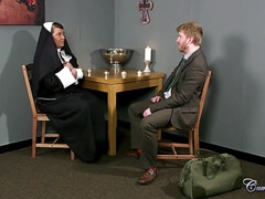 Culo grande, Mamada, Gordita, Corridas, Corridas faciales, Monja, Coño, Tetas