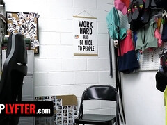 Coulisses, Sucer une bite, Attrapée, Hd, Bureau, Fils, Adolescente, Uniforme