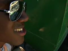 Anal, Mamada, Gay, Pajear, Al aire libre, Público, Tatuaje