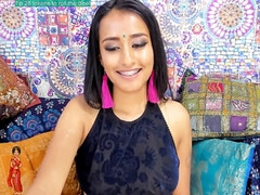 Indian girl solo with long sex toy