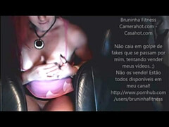 Brazilian girl masturbates inside car - Public Exhibitionism at parking lot