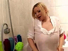 Sophie Mei - ample jugs in the shower