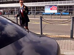 Naomi Bennet gets her perfect body ravished in public like a Czech slut