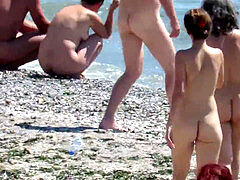 naturist stunning intimate Beach Couples Voyeur Spycam HD Video