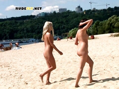 Enthousiasteling, Strand, Naakt, Nudist, Openbaar