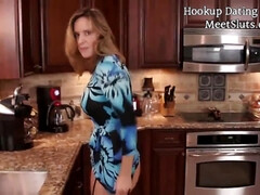 Jodi West - Busty MILF screwed in the kitchen - POV hardcore