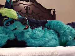 Fun before bed - fun in a fur suit