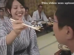 Attractive Japanese Ai Takeuchi getting some unusual fetish experience in public place
