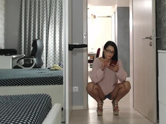 Amateur, Brunette brune, Fétiche des pieds, Talons, Mère que j'aimerais baiser, Solo, Vibromasseur, Webcam